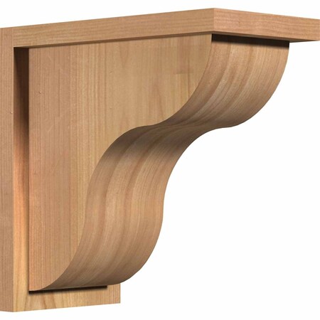 Ekena Millwork Carmel Smooth Corbel w/Backplate, Western Red Cedar, 7 1/2"W x 14"D x 14"H COR08X14X14CAR01SWR